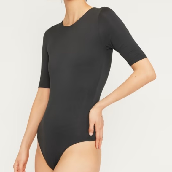 Everlane The Short-Sleeve Crew Neck Bodysuit - Thong - Picture 1 of 8